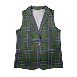 ScotsTee Shop Scottish Ogilvy Hunting 1 Women's Tartan Sleeveless Blazer Suit Vest