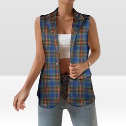 ScotsTee Shop Scottish MacBeth Ancient SC Women's Tartan Sleeveless Blazer Suit Vest