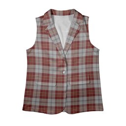 ScotsTee Shop Scottish MacPherson Dress Burgundy Dance Women's Tartan Sleeveless Blazer Suit Vest