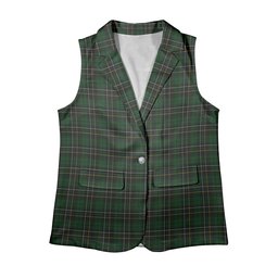 ScotsTee Shop Scottish McAlpin Women's Tartan Sleeveless Blazer Suit Vest