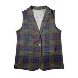 ScotsTee Shop Scottish McClelland Women's Tartan Sleeveless Blazer Suit Vest