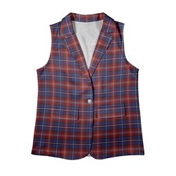 ScotsTee Shop Scottish Harris 1997 Women's Tartan Sleeveless Blazer Suit Vest