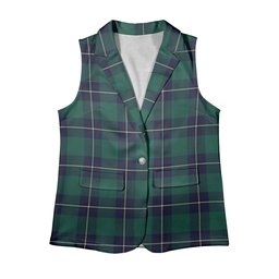 ScotsTee Shop Scottish Irvine Modern Women's Tartan Sleeveless Blazer Suit Vest