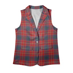 ScotsTee Shop Scottish Pitcairn Heritage Modern Women's Tartan Sleeveless Blazer Suit Vest
