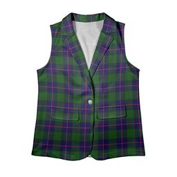ScotsTee Shop Scottish Shaw Modern Women's Tartan Sleeveless Blazer Suit Vest