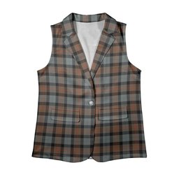ScotsTee Shop Scottish Gunn Weathered Women's Tartan Sleeveless Blazer Suit Vest