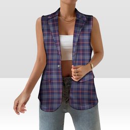 ScotsTee Shop Scottish Parker Dress USA Women's Tartan Sleeveless Blazer Suit Vest