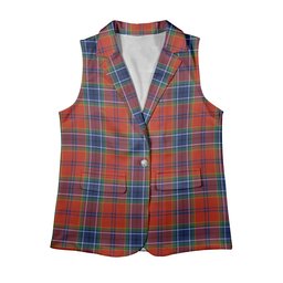 ScotsTee Shop Scottish MacCreary Modern Women's Tartan Sleeveless Blazer Suit Vest