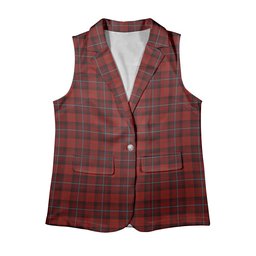 ScotsTee Shop Scottish McCandlish Red Women's Tartan Sleeveless Blazer Suit Vest