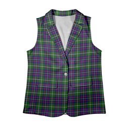 ScotsTee Shop Scottish Inglis Modern Women's Tartan Sleeveless Blazer Suit Vest