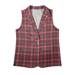 ScotsTee Shop Scottish Ritchie Modern Clan Women's Tartan Sleeveless Blazer Suit Vest