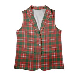 ScotsTee Shop Scottish Princess Margaret Women's Tartan Sleeveless Blazer Suit Vest