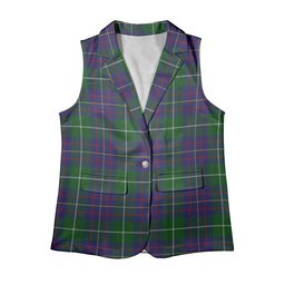 ScotsTee Shop Scottish McIntyre Inglis Women's Tartan Sleeveless Blazer Suit Vest