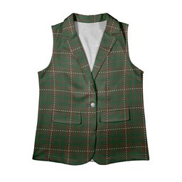 ScotsTee Shop Scottish MacKinnon Hunting 2 Women's Tartan Sleeveless Blazer Suit Vest
