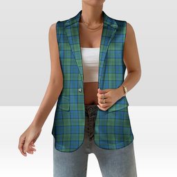 ScotsTee Shop Scottish Lockhart Ancient Women's Tartan Sleeveless Blazer Suit Vest