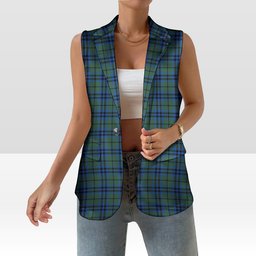 ScotsTee Shop Scottish Marshall 2 Women's Tartan Sleeveless Blazer Suit Vest