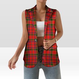 ScotsTee Shop Scottish Monroe Modern Women's Tartan Sleeveless Blazer Suit Vest