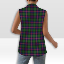 ScotsTee Shop Scottish Urquhart Modern Women's Tartan Sleeveless Blazer Suit Vest