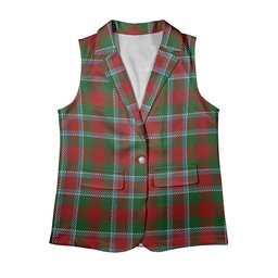 ScotsTee Shop Scottish Menzies 2 Women's Tartan Sleeveless Blazer Suit Vest