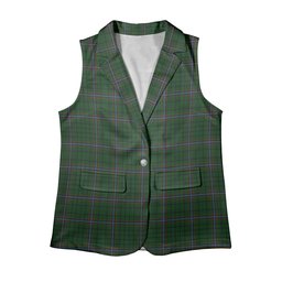 ScotsTee Shop Scottish McRae Women's Tartan Sleeveless Blazer Suit Vest
