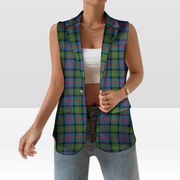 ScotsTee Shop Scottish McLennan Ancient Women's Tartan Sleeveless Blazer Suit Vest