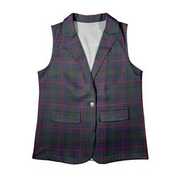 ScotsTee Shop Scottish MacCaughan or MacEachain Women's Tartan Sleeveless Blazer Suit Vest