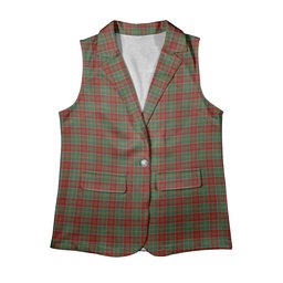 ScotsTee Shop Scottish McDonald of Kingsburgh Women's Tartan Sleeveless Blazer Suit Vest