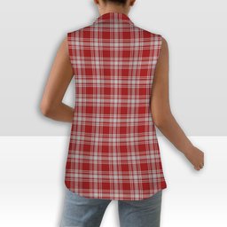 ScotsTee Shop Scottish Menzies 1815 Women's Tartan Sleeveless Blazer Suit Vest