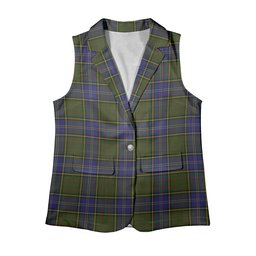 ScotsTee Shop Scottish MacMillan Hunting 2 Women's Tartan Sleeveless Blazer Suit Vest
