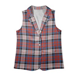 ScotsTee Shop Scottish McDonald Dress Irish Ancient Women's Tartan Sleeveless Blazer Suit Vest