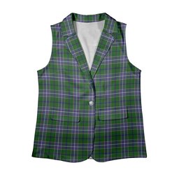 ScotsTee Shop Scottish Wishart Hunting SC Women's Tartan Sleeveless Blazer Suit Vest