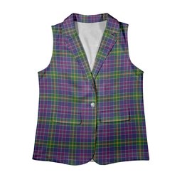 ScotsTee Shop Scottish Yule Women's Tartan Sleeveless Blazer Suit Vest