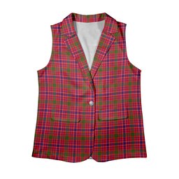 ScotsTee Shop Scottish McRae Modern Women's Tartan Sleeveless Blazer Suit Vest