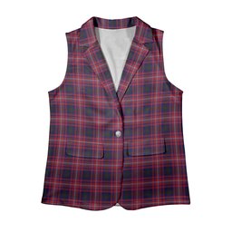 ScotsTee Shop Scottish Tullis Russell Women's Tartan Sleeveless Blazer Suit Vest