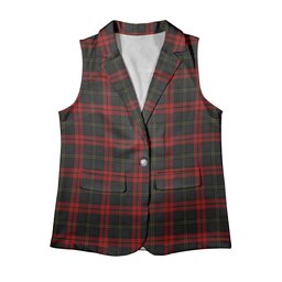ScotsTee Shop Scottish Harvie Women's Tartan Sleeveless Blazer Suit Vest