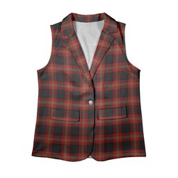 ScotsTee Shop Scottish Pirrie Women's Tartan Sleeveless Blazer Suit Vest
