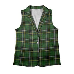 ScotsTee Shop Scottish McAlpin Modern Women's Tartan Sleeveless Blazer Suit Vest