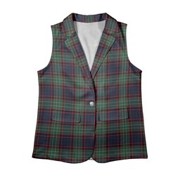 ScotsTee Shop Scottish MacNicol Hunting Modern Women's Tartan Sleeveless Blazer Suit Vest