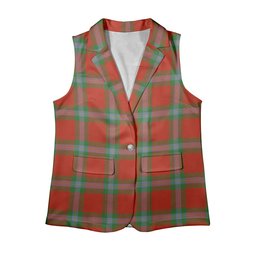 ScotsTee Shop Scottish MacLaine of Loch Buie Ancient Women's Tartan Sleeveless Blazer Suit Vest