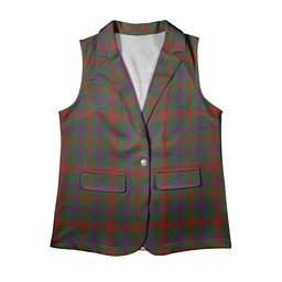 ScotsTee Shop Scottish Ross Wilsons_ Women's Tartan Sleeveless Blazer Suit Vest