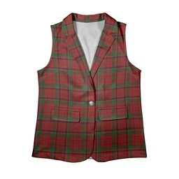 ScotsTee Shop Scottish Nicolson McIan Women's Tartan Sleeveless Blazer Suit Vest