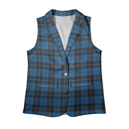 ScotsTee Shop Scottish Ramsay Blue Hunting Women's Tartan Sleeveless Blazer Suit Vest