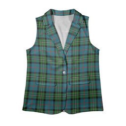 ScotsTee Shop Scottish MacPhail Hunting Ancient Women's Tartan Sleeveless Blazer Suit Vest