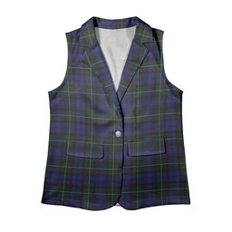 ScotsTee Shop Scottish Semple Women's Tartan Sleeveless Blazer Suit Vest
