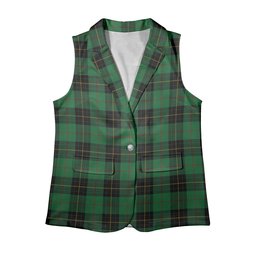 ScotsTee Shop Scottish MacArthur-Fox Hunting Ancient Women's Tartan Sleeveless Blazer Suit Vest