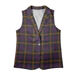 ScotsTee Shop Scottish MacSporran Women's Tartan Sleeveless Blazer Suit Vest