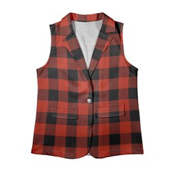ScotsTee Shop Scottish Rob Roy Macgregor Ancient Women's Tartan Sleeveless Blazer Suit Vest
