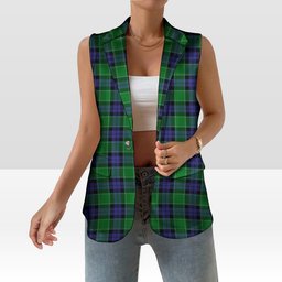 ScotsTee Shop Scottish Haldane Women's Tartan Sleeveless Blazer Suit Vest