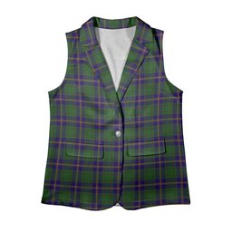 ScotsTee Shop Scottish Leatherneck Women's Tartan Sleeveless Blazer Suit Vest