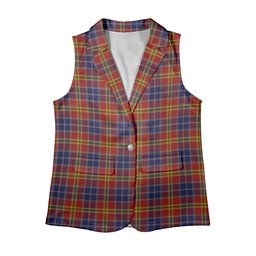 ScotsTee Shop Scottish Lermontov Women's Tartan Sleeveless Blazer Suit Vest